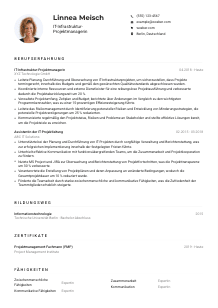 Lebenslauf-Muster für IT-Infrastruktur-Projektmanager*in