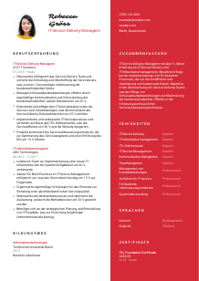 Lebenslauf-Vorlage für IT-Service-Delivery-Manager*in #3