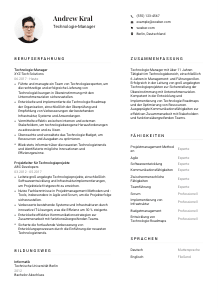 Lebenslauf-Vorlage für Technologie-Manager*in #1