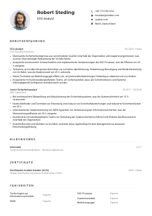 Lebenslauf-Muster für SOC-Analyst*in