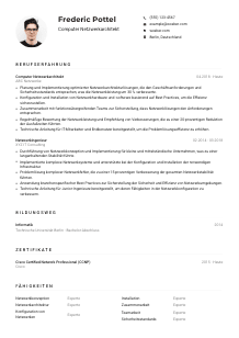 Lebenslauf-Muster für Computer Netzwerkarchitekt*in
