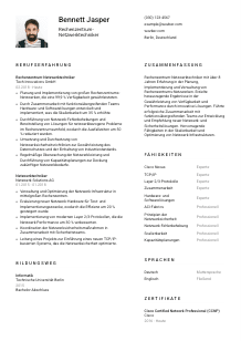 Lebenslauf-Vorlage für Rechenzentrum-Netzwerktechniker*in #1