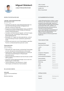 Lebenslauf-Vorlage für Juniper-Netzwerktechniker*in #2