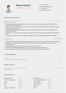Lebenslauf-Vorlage für Juniper-Netzwerktechniker*in #3