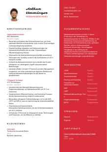 Lebenslauf-Vorlage für Netzwerkadministrator*in #3