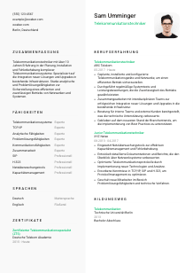 Lebenslauf-Vorlage für Telekommunikationstechniker*in #2