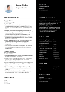 Lebenslauf-Vorlage für Computer-Bediener*in #3