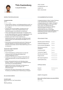Lebenslauf-Vorlage für Computertechniker*in #1