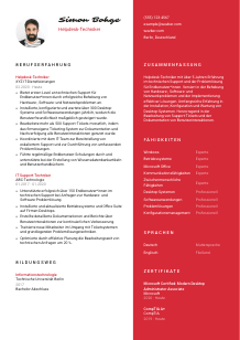 Lebenslauf-Vorlage für Helpdesk-Techniker*in #3