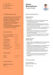 Lebenslauf-Vorlage für IT-Support-Manager*in #3