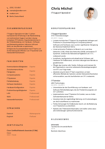 Lebenslauf-Vorlage für IT-Support-Spezialist*in #3