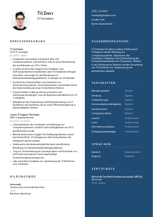 Lebenslauf-Vorlage für IT-Techniker*in #2