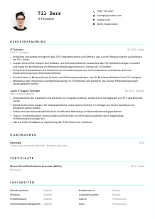 Lebenslauf-Vorlage für IT-Techniker*in #3