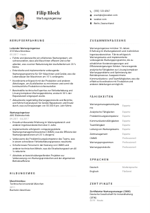 Lebenslauf-Vorlage für Wartungsingenieur*in #1