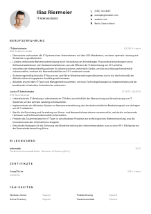 Lebenslauf-Muster für IT-Administrator*in