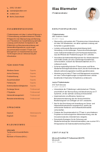 Lebenslauf-Vorlage für IT-Administrator*in #3