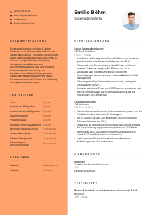 Lebenslauf-Vorlage für Systemadministrator*in #3