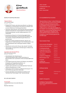 Lebenslauf-Vorlage für Tatortermittler*in #3