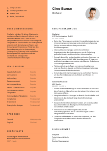 Lebenslauf-Vorlage für Chefjurist*in #3