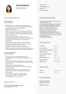Lebenslauf-Vorlage für Rechtsassistent*in #2