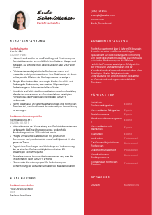 Lebenslauf-Vorlage für Rechtsfachwirt*in #3