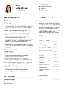 Lebenslauf-Vorlage für Rechtsfachwirt*in #1
