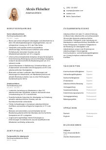 Lebenslauf-Vorlage für Arbeitsrechtler*in #1