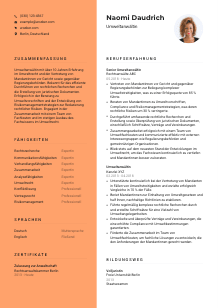 Lebenslauf-Vorlage für Umweltanwält*in #3