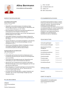 Lebenslauf-Vorlage für Immobilienrechtsanwält*in #2