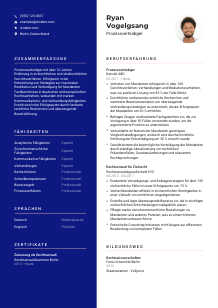 Lebenslauf-Vorlage für Prozessverteidiger*in #3