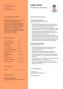 Lebenslauf-Vorlage für Betriebsleiter*in Landwirtschaft #3