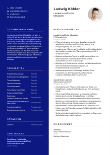 Lebenslauf-Vorlage für Landwirtschaftliche*r Mitarbeiter*in #3