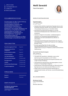 Lebenslauf-Vorlage für Exportmanager*in #3