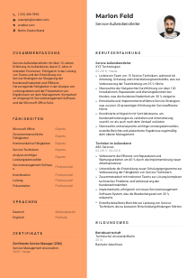 Lebenslauf-Vorlage für Service-Außendienstleiter*in #3