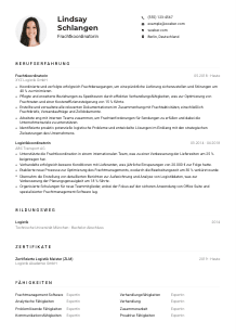 Lebenslauf-Muster für Frachtkoordinator*in