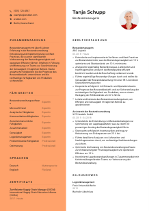 Lebenslauf-Vorlage für Bestandsmanager*in #3