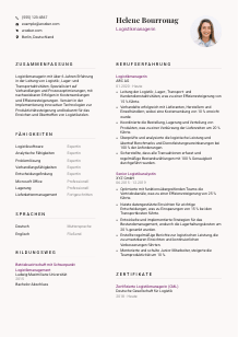 Lebenslauf-Vorlage für Logistikmanager*in #3