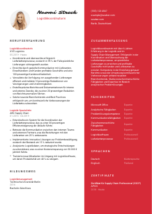 Lebenslauf-Vorlage für Logistikkoordinator*in #3