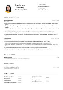 Lebenslauf-Muster für Beschaffungsleiter*in