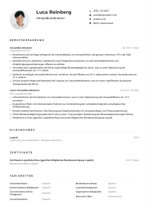 Lebenslauf-Muster für Versandkoordinator*in