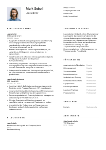 Lebenslauf-Vorlage für Lagerarbeiter*in #1