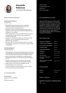 Lebenslauf-Vorlage für Industriellen R&D-Ingenieur*in #3