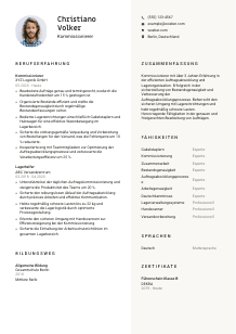 Lebenslauf-Vorlage für Kommissionierer*in #2