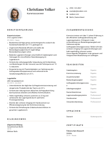 Lebenslauf-Vorlage für Kommissionierer*in #1