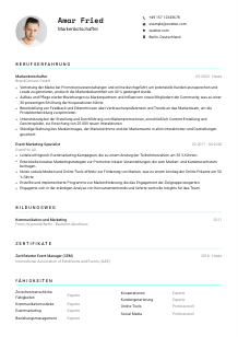 Lebenslauf-Vorlage für Markenbotschafter*in #3