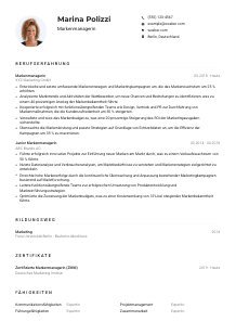 Lebenslauf-Muster für Markenmanager*in