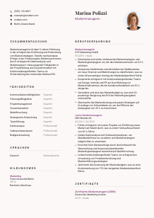 Lebenslauf-Vorlage für Markenmanager*in #3