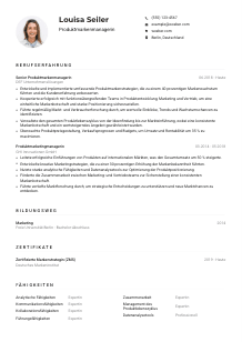 Lebenslauf-Muster für Produktmarkenmanager*in
