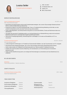 Lebenslauf-Vorlage für Produktmarkenmanager*in #3