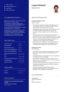 Lebenslauf-Vorlage für Blogschreiber*in #3